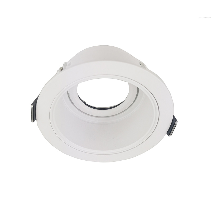 Aluminum White Black Recessed Replaceable Downlight GU 10 MR16 Adjustable Fitting