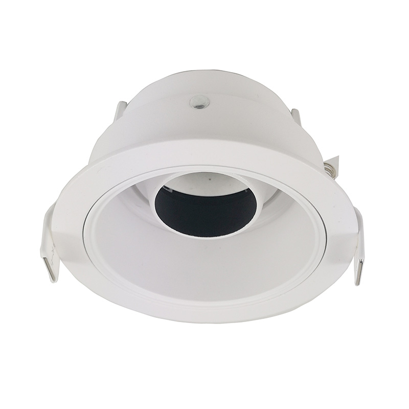 Aluminum White Black Recessed Replaceable Downlight GU 10 MR16 Adjustable Fitting