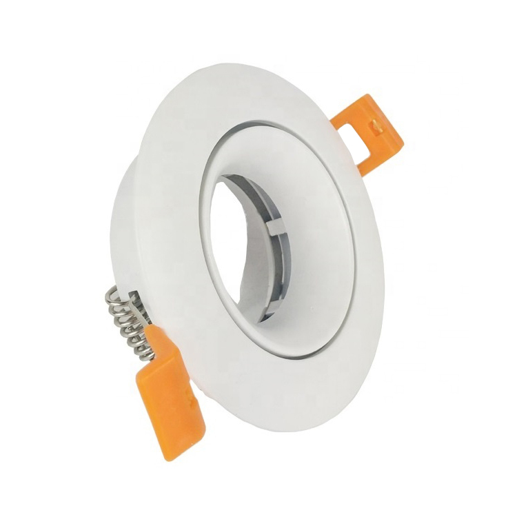 Aluminium Cutout 80mm Recessed Adjustable Gu10 Spotlight Frame