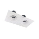 Simple Easy Assembly Two heads Trimless GU10 MR16 Spot Light Fitting and Frame