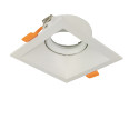 100*100mm Aluminium Adjustable Recessed LED Spot Light White Square GU10 Downlight Frame