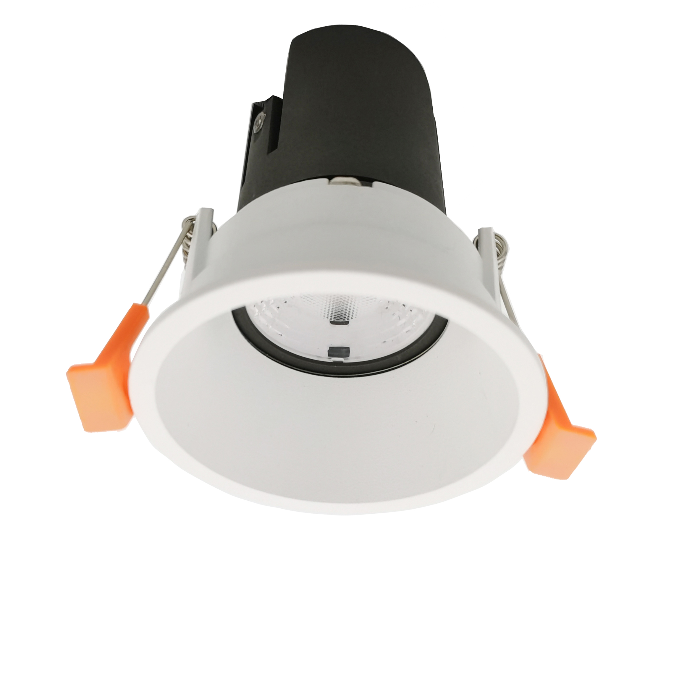 Outcut 70mm Narrow Trim Aluminium Alloy Mr16 Gu10 Anti Glare Concealed Ceiling Recessed Fixed White Black Downlight