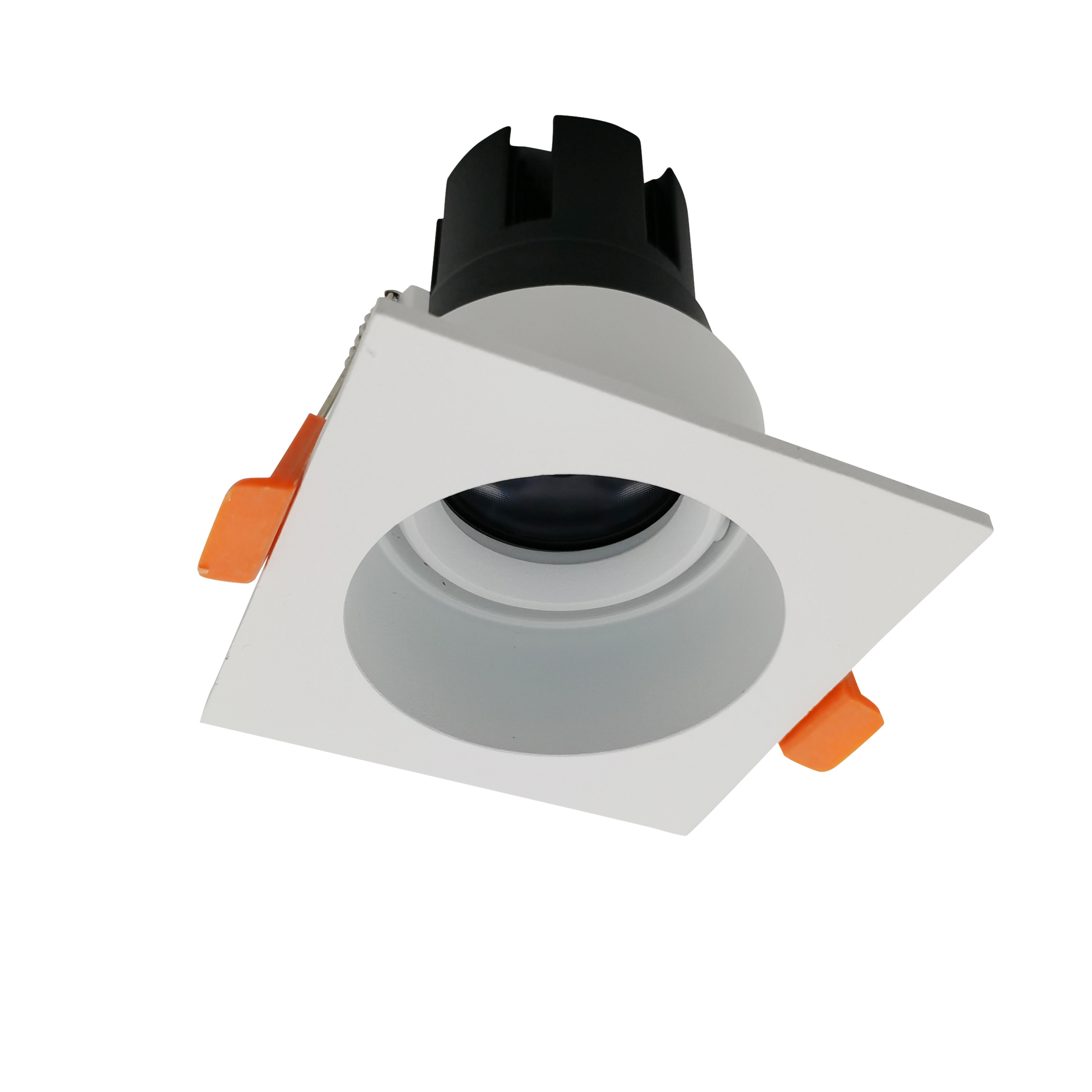 Aluminium Adjustable Recessed Light Square Downlight Housing gu10