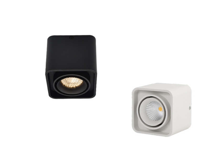 Hot sale Square One Two Three four heads 10W 2*10W 3*10W 4*10W Aluminium Adjustable Surface mounted Light