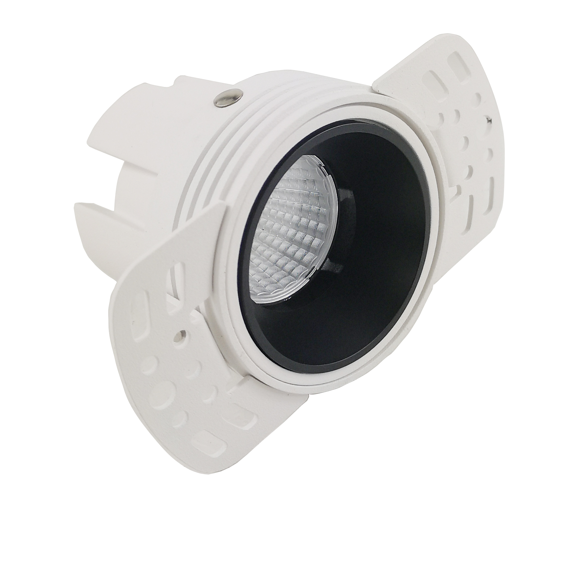 Aluminium 12w 18w 25w Antiglare White Black Recessed Trimless COB LED Downlight