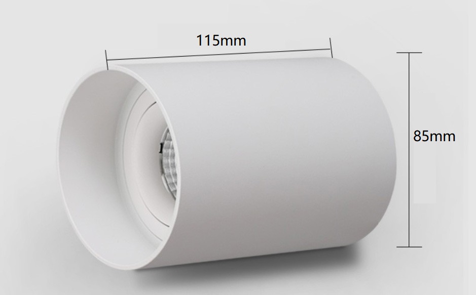 Dia 85mm Round Adjustable 5W 7W MR16 GU10 Ceiling Mount Spotlight Surface Mounted LED Downlight