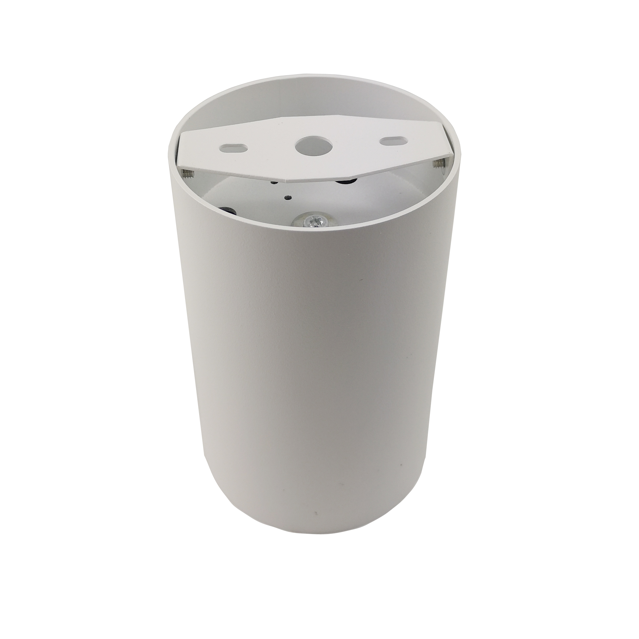 Aluminum Adjustable Cylinder Dia 80mm White Black LED or GU10 Surface Mount Spotlight