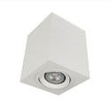 One-head Square Aluminium Tiltable and Adjustable GU10 MR16 LED Surface Mounted Downlight Housing