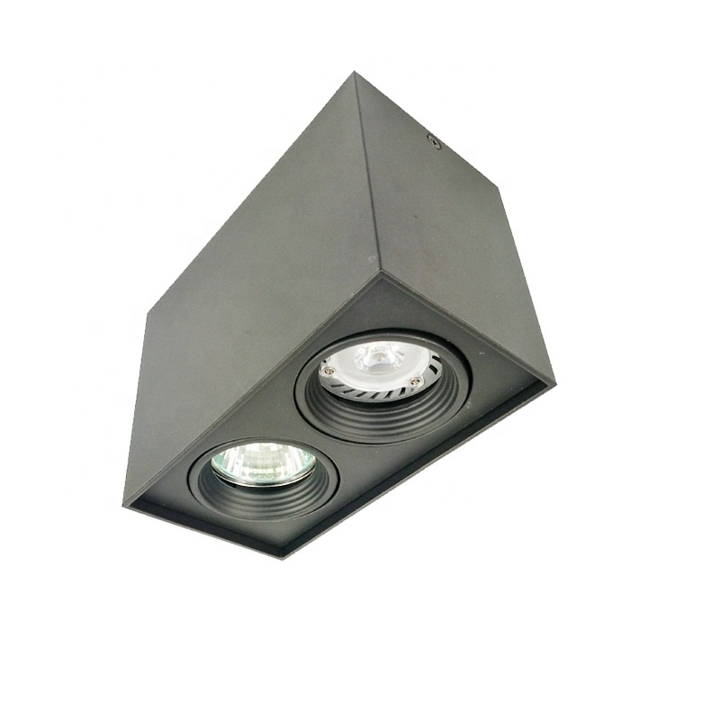 Foshan Aluminium 80*80 Titl GU10 MR16 Surface Square Frame Downlights