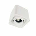 Single Head Aluminum LED Adjustable COB Square Surface Mounted Ceiling Downlight Fixture for GU10 Lamp