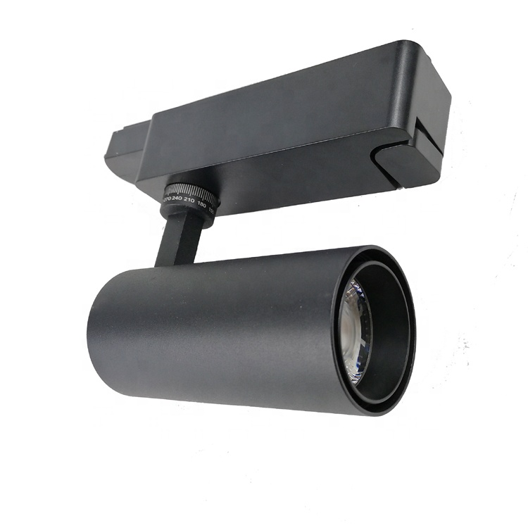 Adjustable Dimmable High Efficacy Anti Glare Aluminum 1 Phase 3 Phase 20W 30W 40W LED Track Light