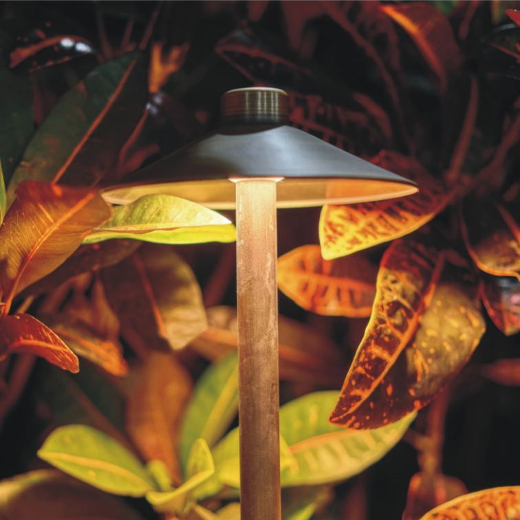 Mushroom Design Waterproof IP65 Copper LED Lawn Light Spike Light 