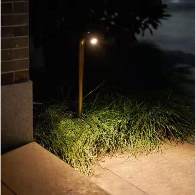 Courtyard Tape Shape IP65 Copper Antique Bronze LED Garden Light Lawn Light