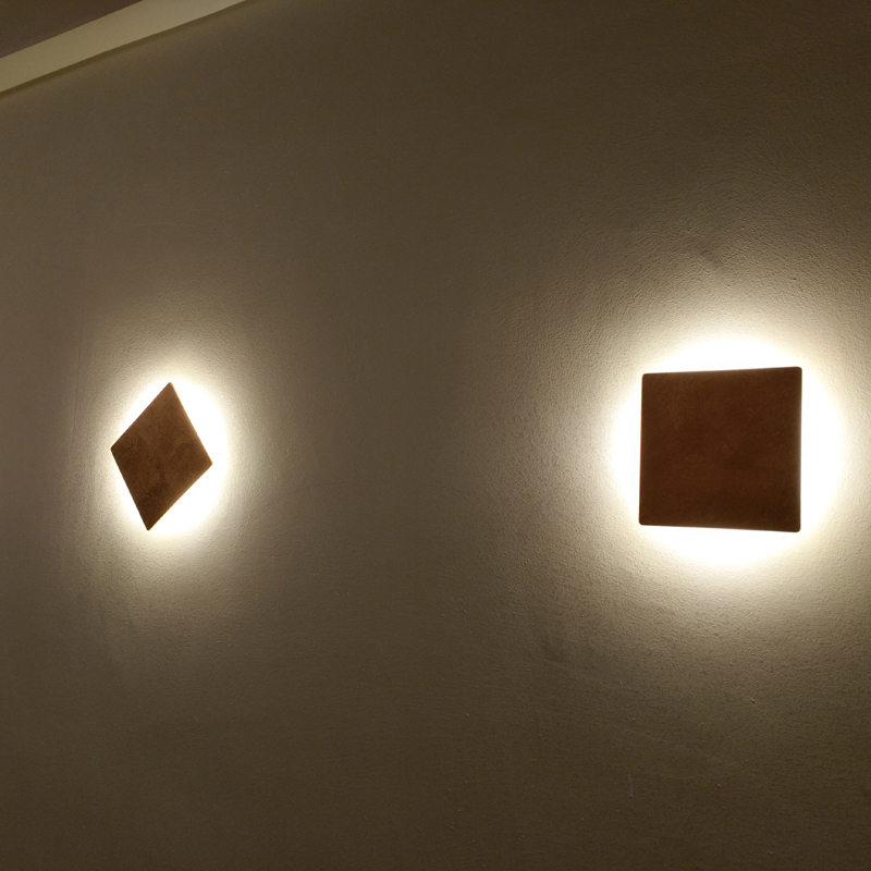 Home Corridor IP44 12W Indoor 200mm 300mm Indoor Golden or Black Led Wall lamp