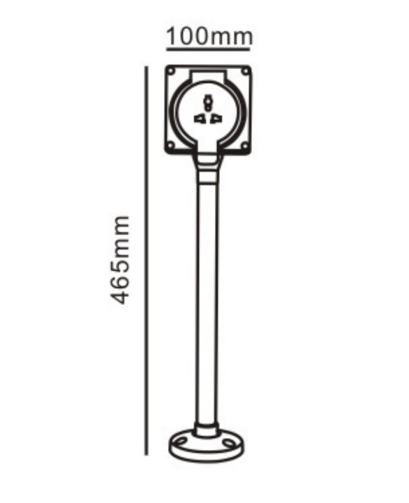 Garden Outdoor Waterproof Charge Spot Power Socket