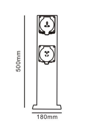 IP65 Garden Outdoor Waterproof Charge Spot Power Socket