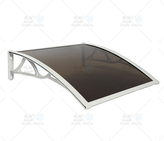 Window & Door Canopy with Solid Board and Aluminum Brackets