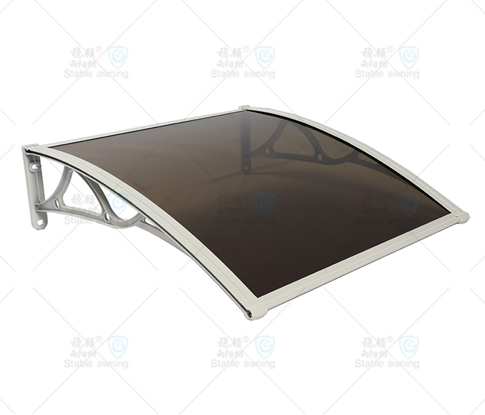 Window & Door Canopy with Solid Board and Aluminum Brackets
