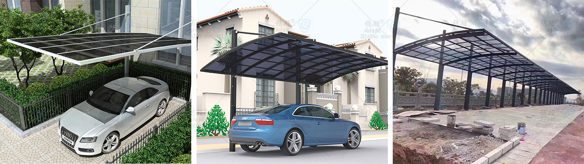 Cantilever Type Carport