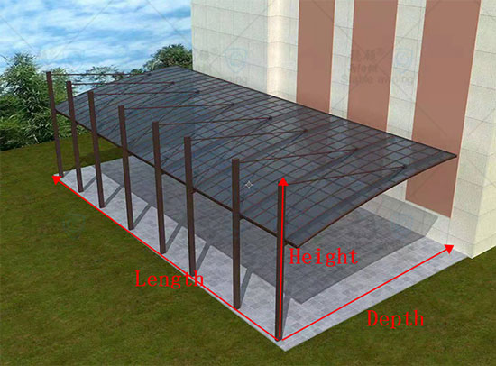 Cantilever Type Carport