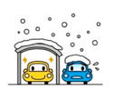 Protect vehicles agains the snow and wind