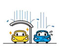 Protect vehicles against rain