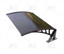 Solid stainless steel lawn mower awning with hollow sheet