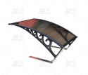 Hollow stainless steel lawn mower awning with hollow sheet