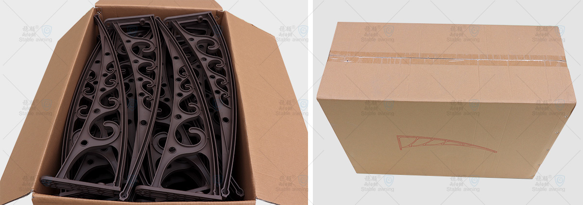 Plastic Brackets For Window & Door Canopy (Flower Roll)