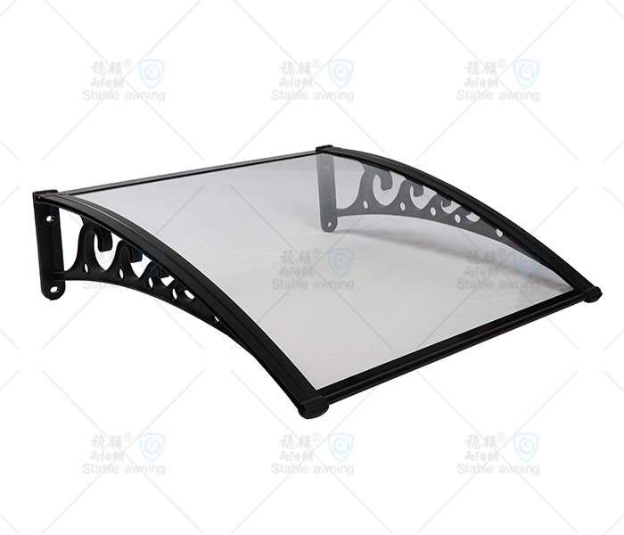Window & Door Canopy with Solid Board and Plastic Brackets (Flower Roll)