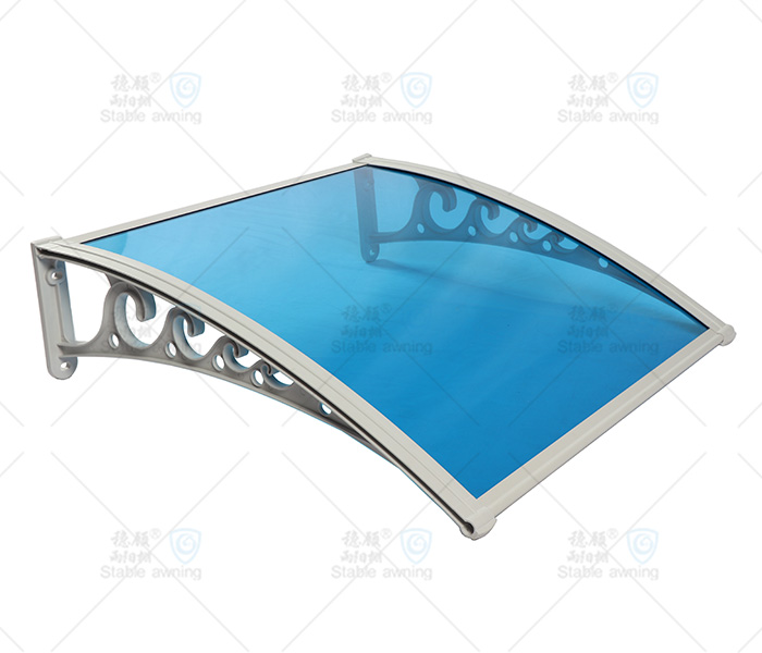 Window & Door Canopy with Solid Board and Plastic Brackets (Flower Roll)