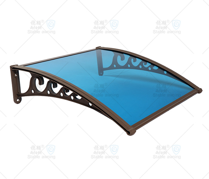 Window & Door Canopy with Solid Board and Plastic Brackets (Flower Roll)