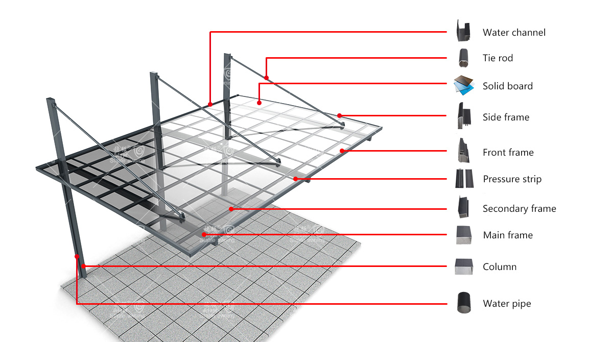 Cantilever Type Carport
