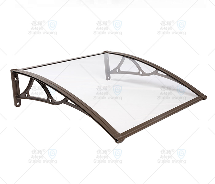 Window & Door Canopy with Solid Board and Aluminum Brackets