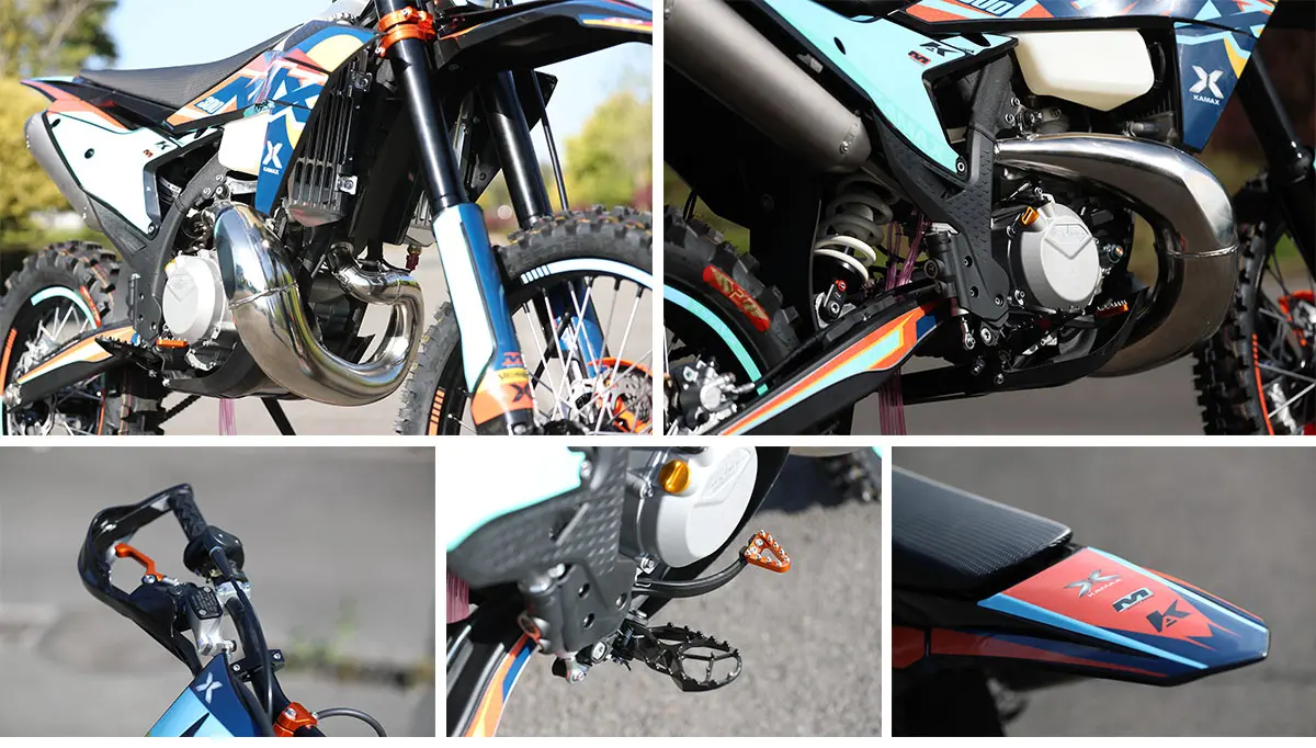 Chinese Motos Wholesales Kamax K23 300cc 2 Stroke Motorbike Dirt Bike For Adults