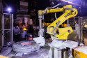 JAPANESE FANUC ROBOT POURING
