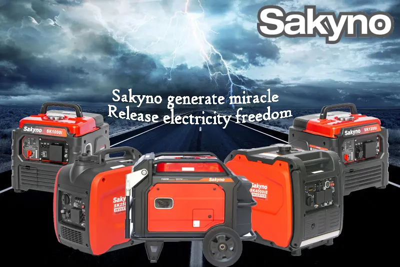 Easy-starting Portable Lightweight Silent Low Exhaust Small SK2500i Sakyno Inverter Generator
