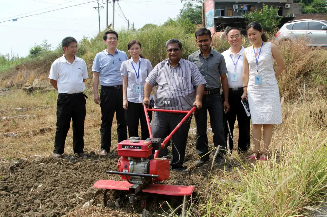 In 2013, Indian guests visited the company to try out the micro cultivator