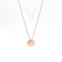 Women Paved Stone Pendant Necklace