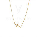 Women Paved Stone Pendant Necklace
