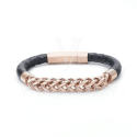 Python leather chain Bracelet