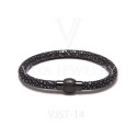 Stingray leather magnetic clasp bracelet