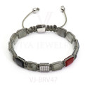 Luxury Square Gemstone Mixed beads bracelet