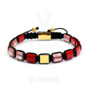 Luxury Square Gemstone Mixed beads bracelet Christmas Style