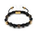 Black Onyx Conbine with Pave ball beads bracelet 