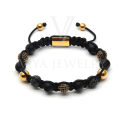 Black Onyx Conbine with Pave ball beads bracelet 