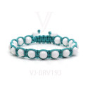 White Jade by Handmade Lucky knots beads bracelet