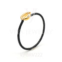 Stingray leather shell bracelet