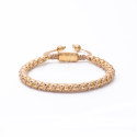 316L Stainless Steel Box Chain With Rope Bracelet 