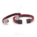 Exotic leather python leather bangle